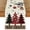 Red, variant on Smile Red Pine Trees Merry Christmas Table Runner, Winter Xmas Holiday Kitchen Dining Table Decoration for Home Party Decor 13x72 Inch