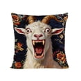 thumbnail image 2 of 18x18 Pillow Cover, Screaming Goat Plush, Funny Animal Throw Pillow with Soft Design, Decorative Pillowcase with Material, Home Decor Accent, Cushion Cover for Bed Couch Chair Bedroom Living Room(E), 2 of 6