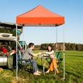 thumbnail image 3 of INTER HUT 5x5 Outdoor Pop up Canopy Gazebo, Instant Easy Set up Outdoor Canopy Commercial Fair Shelter, Orange, 3 of 9