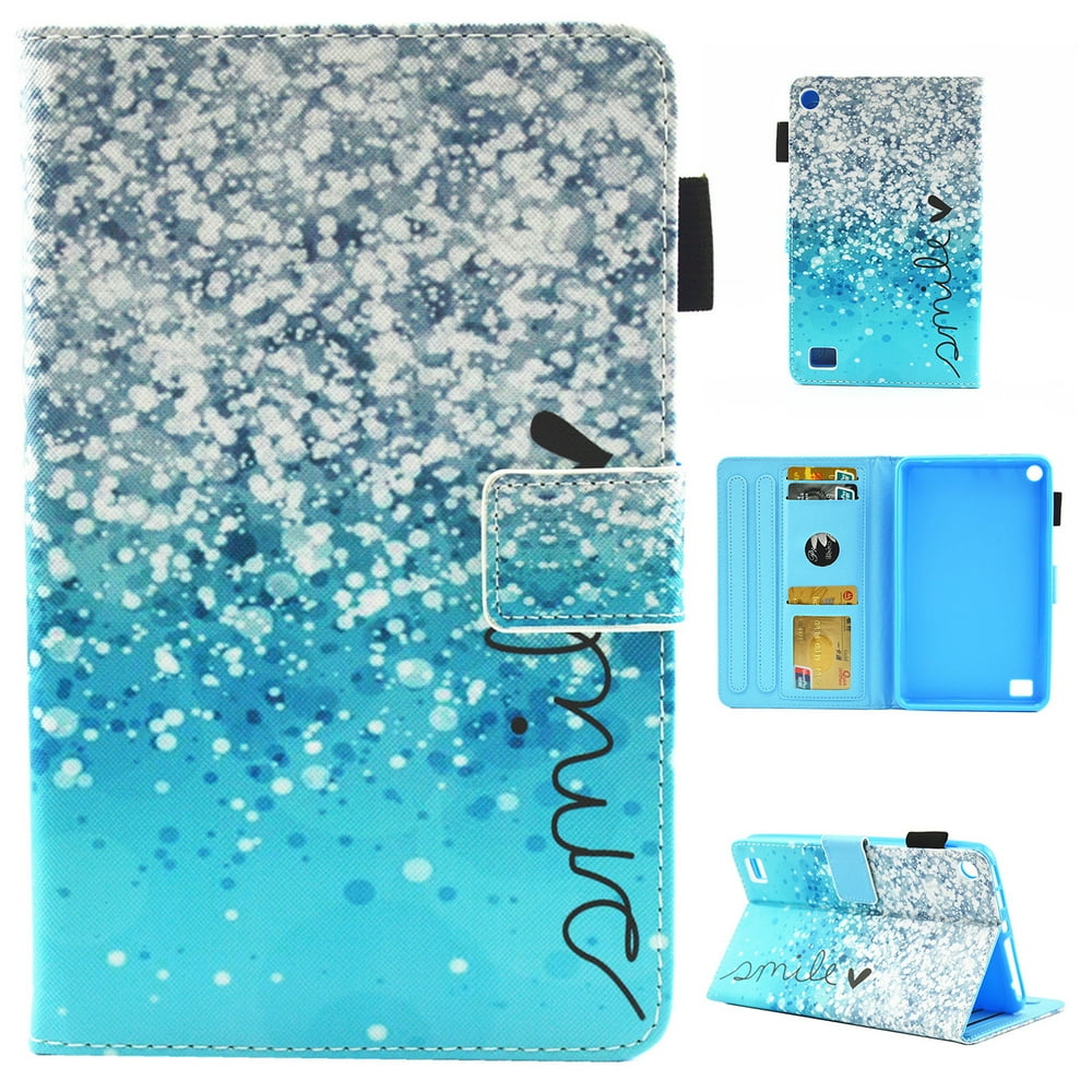 Amazon Kindle Fire 7 2017/ 2015 Case, Allytech Smart Book Style Stand