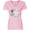 AD-Pink, variant on Inktastic Easter He Has Risen with Cross and Flowers Women's V-Neck T-Shirt