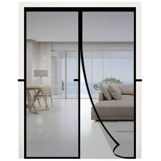 Mosquitera magnética para puerta RELIANCER de fibra de vidrio 120x203 cm con imanes