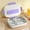 Purple, variant on KMMYS 304 Stainless Steel Rectangular Lunch Box with 4 Compartments, Leak-Proof, Microwave Safe, BPA-Free, Durable Meal Prep Container with Cutlery for Adults and Travel
