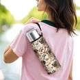 thumbnail image 6 of 20 Oz Pug and Footprint Coffee Tumbler Double Wall Insulated Stainless Steel Water Bottle | Metal Reusable Thermoses Flask with Cup Cap | Leak & Sweat Proof with Anti-Dust Lid, 6 of 7