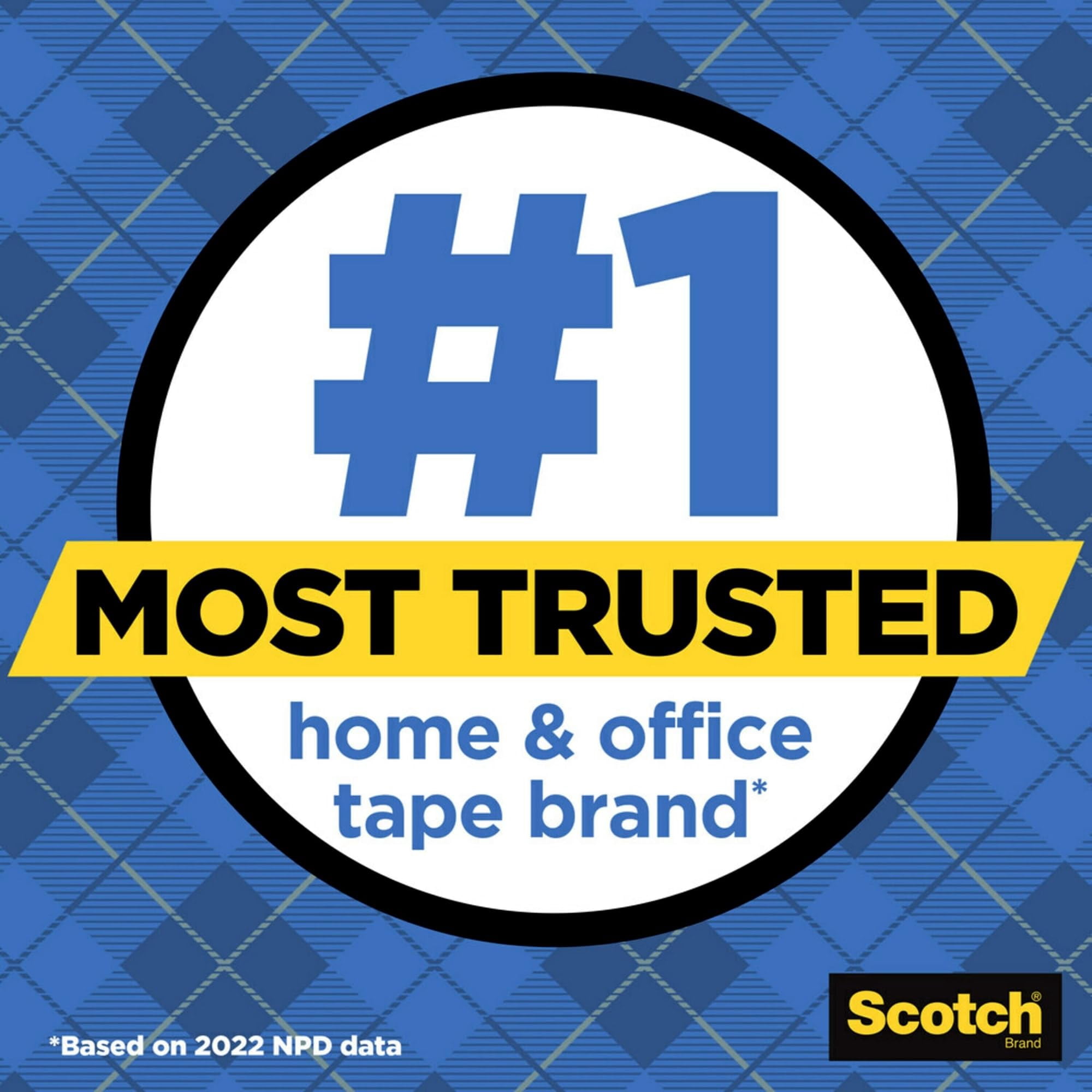 Scotch® Wall-Safe Tape, 3/4" x 648", Clear, Pack Of 4 Rolls