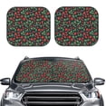 thumbnail image 2 of Fotbe Strawberry Juego de 2 Piezas de Parasoles para Parabrisas | Bloqueador Solar para Auto | Accesorios Plegables para Protección Solar Interior-Small, 2 of 6