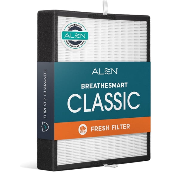 Classic-Silver Carbon Replacement Air Filter for BreatheSmart Classic True HEPA Filter to Remove Mold, Dust, Pollen and Light Odor Air Cleaner for Pet Odor, Fur and Dander 1 Filter