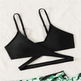thumbnail image 6 of SGFCWSX Girls 2 Piece Swimsuit, Halter Bikini Cross-Strap Crop Top and High Waist Bottom, Vacation Swimwear for Teens Green Size 14-15 Years, 6 of 6