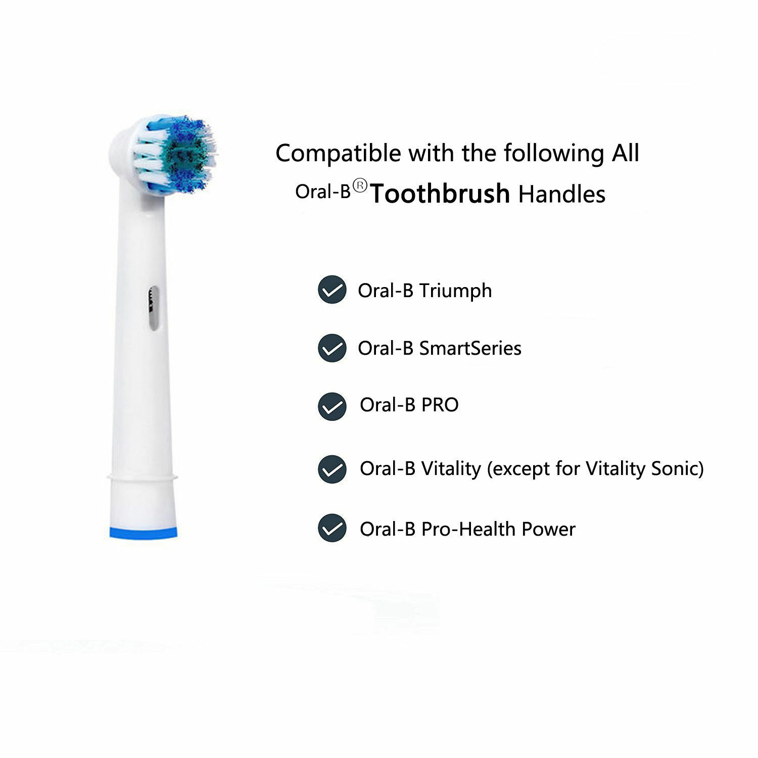 GENKENT Replacement Toothbrush Heads for Braun Oral-b (8 Pcs) - image 3 of 6