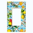 thumbnail image 5 of Metal Light Switch Plate Cover Colorful Floral Fruit Tile Pattern TIL011, 5 of 13