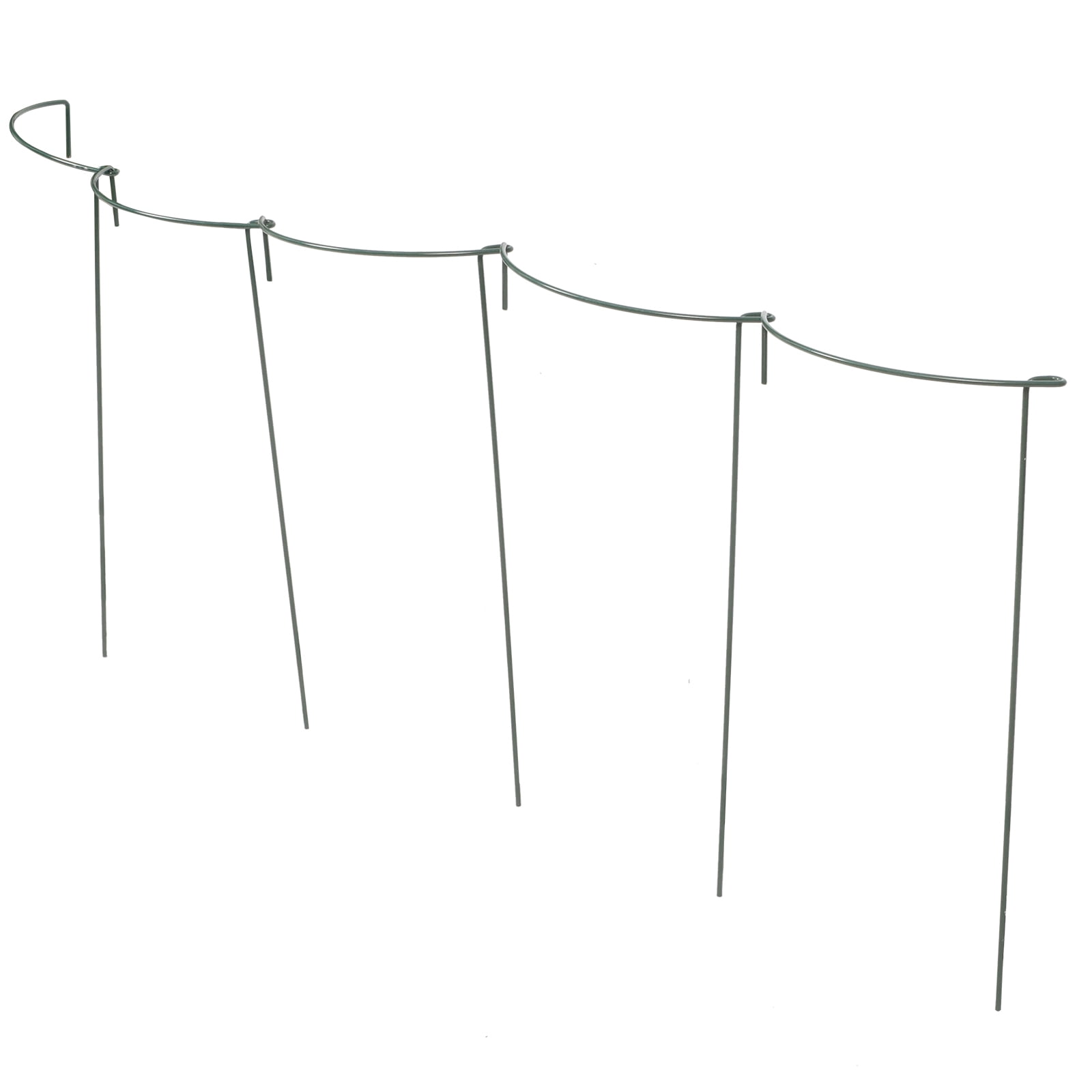 OUNONA 5 Pcs Plant Supports Plant Stakes 40.10X23.30X1.30CM Green