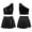 Black, variant on iiniim Girls Cheerleading Costumes Crop Top with Pleated Skirt Shiny Jazz Hip Hop Performance 3-14 A Gold 13-14