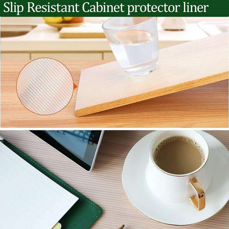 Non-slip Drawer Liner, Non-Adhesive Non-Slip Shelf and Drawer Liner, for  Shelves, Kitchen, Cabinets, Storage, Tables (12-Inch x 20-Feet)