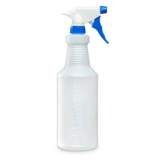 Bar5F Plastic Spray Bottle, 16 oz | Leak Proof, Empty, Clear, Trigger Handle, Adjustable Fine to Stream Output, Refillable, Heavy Duty Sprayer for