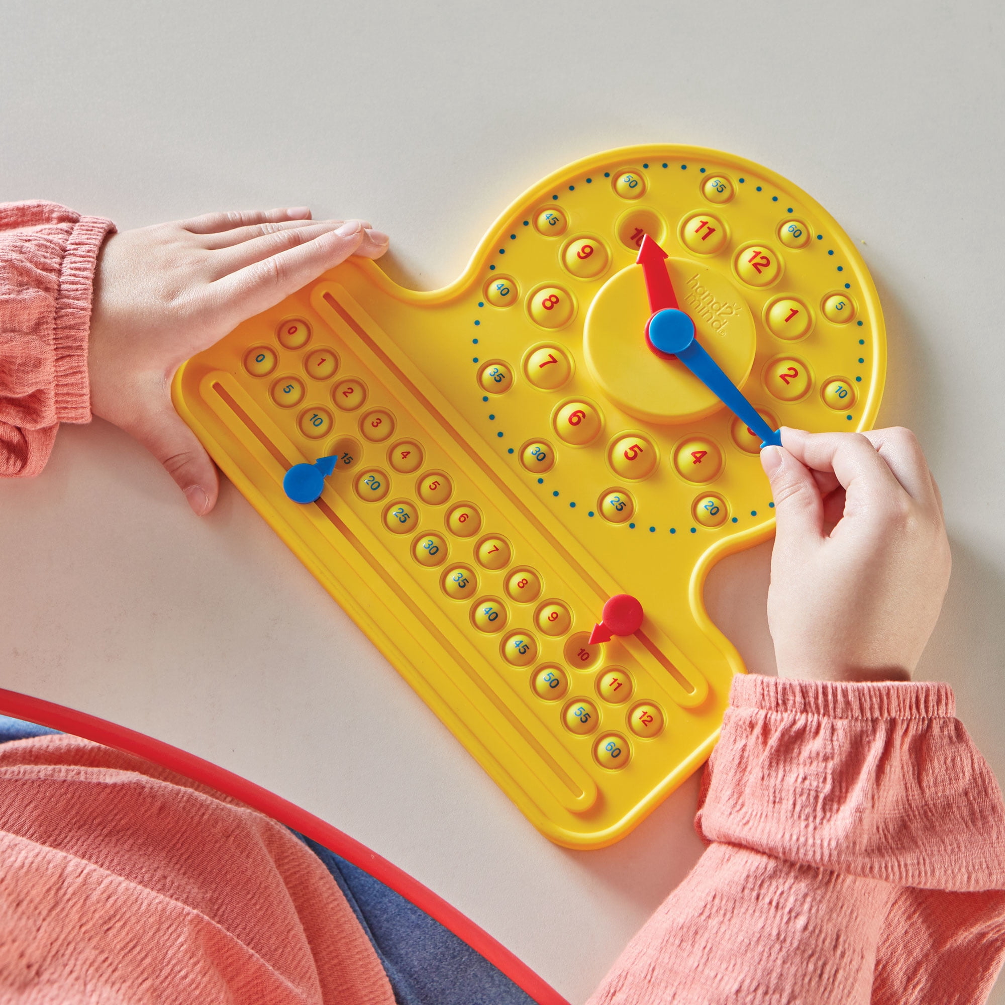 hand2mind NumberLine Clock™ Sensory Bubble Popper, Teaching Clock