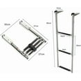 thumbnail image 3 of 3 Step Stainless Steel Telescoping Boat Ladder Swim Step, 3 of 9