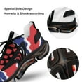 thumbnail image 7 of Stripe Line Pattern Walking Shoes for Men Woman Lightweight Tennis Fashion Elastic Sports Shoes Cushion Basketball Shoes, 7 of 7