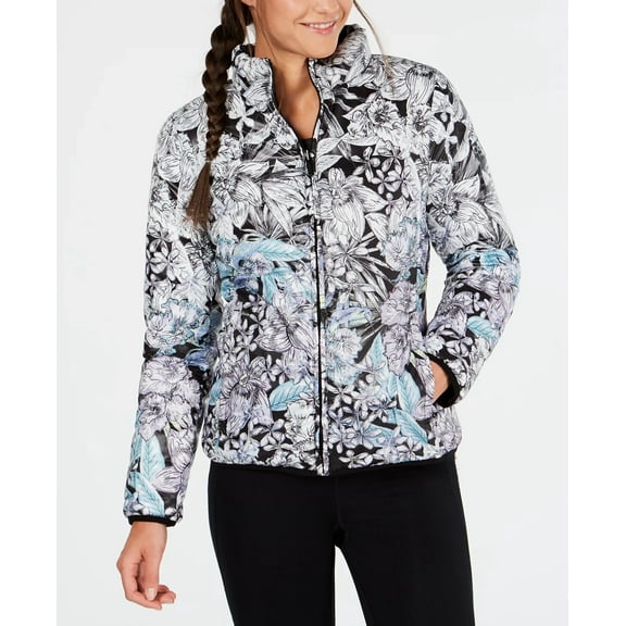 Calvin Klein Womens Performance Printed Reversible Jacket Size XL