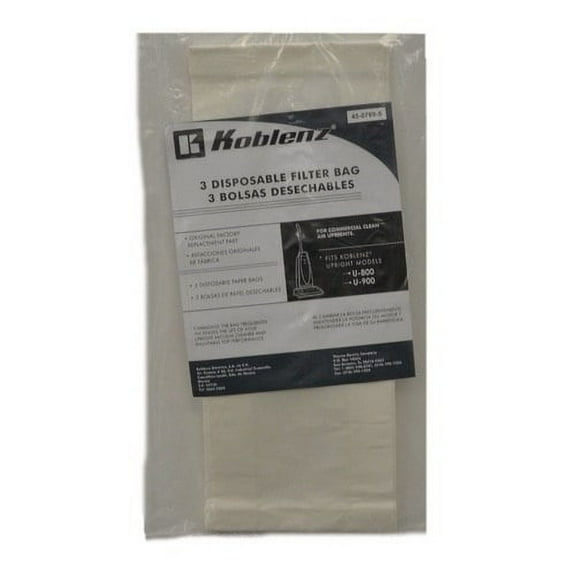 Koblenz U800, U900 Upright Bag 3 Pk - 45-0769-5