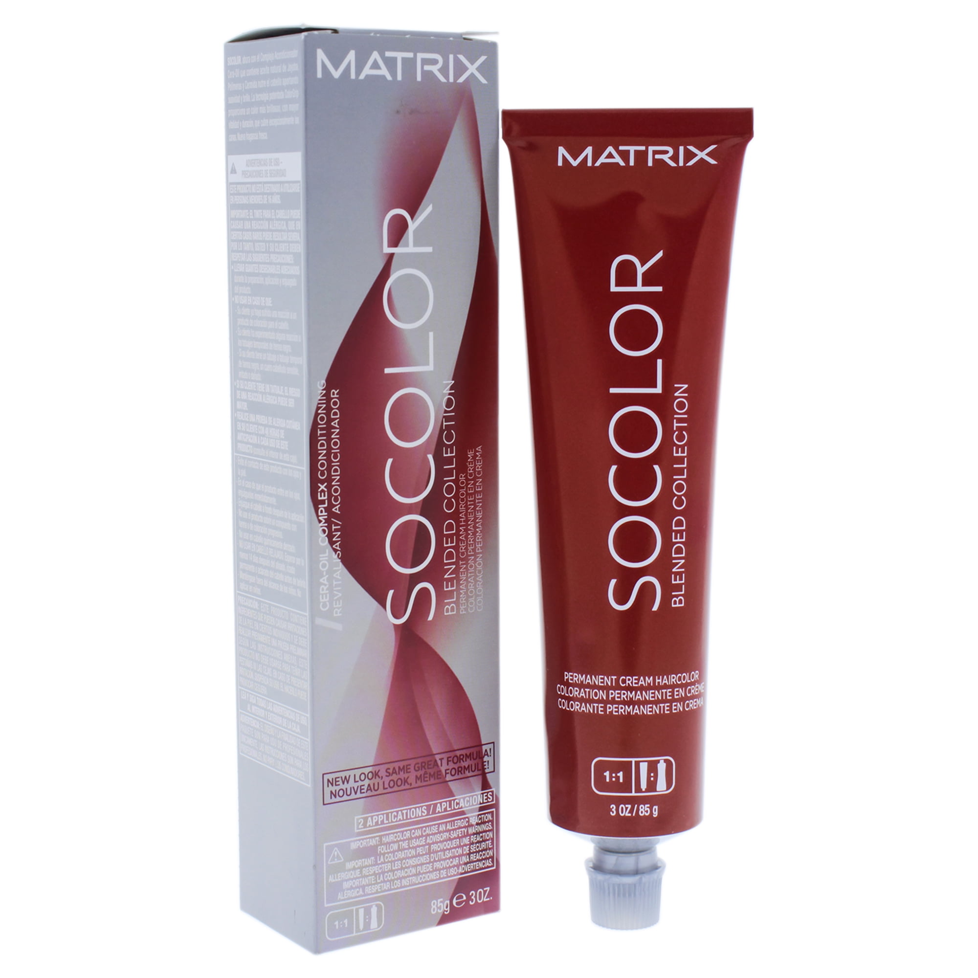 Socolor Extra Permanent Haircolor 2N - Natural Black Neutral By Matrix - 3  Oz Hair Color 
