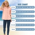 thumbnail image 3 of POENTAB Women's Button Down Safari Shirts UPF 30+ Long Sleeve UV Shirt Sun Protection Outdoor Quick Dry Fishing Hiking Travel Gardening Tops, 3 of 8