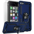 thumbnail image 1 of LAICAIW iPod Touch 7 Case, iPod Touch 6 Case, Hybrid Rugged Shockproof Cover with Built-in Kickstand for Apple iPod Touch 7th/6th/5th Generation (Blue), 1 of 7