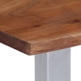 thumbnail image 5 of vidaXL Coffee Table with Live Edges Home Living Room Square Solid Wood Acacia, 5 of 11