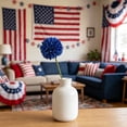 thumbnail image 3 of Fake Chrysanthemum Flowers 11.2-Inch, Patriotic July 4Th Mums for Home Decor, Memorial Day Centerpiece Without Vase, Winter Bouquet, 1 Bunch of Artificial Flowers, 3 of 8
