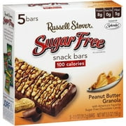 Russell Stover: 100 Calories Peanut Butter Granola 1.1 Oz. Ea. Sugar Free Snack Bars, 5.50 oz