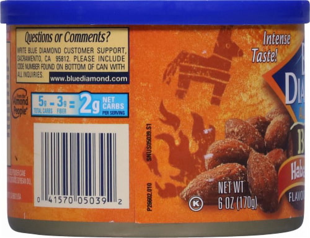 2X - Blue Diamond Bold Habanero BBQ Almonds