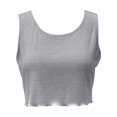 thumbnail image 1 of JENNI Intimates Gray Cropped Sleep Shirt Pajama Top L, 1 of 1
