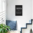 thumbnail image 4 of Inspirational Canvas Wall Art Motivational Painting Tomorrow Noun Inspiration Picture Inspiring Entrepreneur Quote Poster Print Artwork Home Office Decoration Frame Ready to Hang12x18, 4 of 6