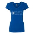 thumbnail image 2 of Grey Sloan Grey's Anatomy Pop Female Junior Fit V-Neck Tee, Royal, Medium, 2 of 3