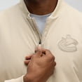 thumbnail image 6 of Men's Fanatics Tan Vancouver Canucks Authentic Pro Road Lightweight Full-Zip Bomber Jacket, 6 of 7