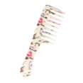 thumbnail image 3 of Large Detangling Scalp Massage Hair Comb Shower Comb W/ Flower Prints - as described, Large, 3 of 6