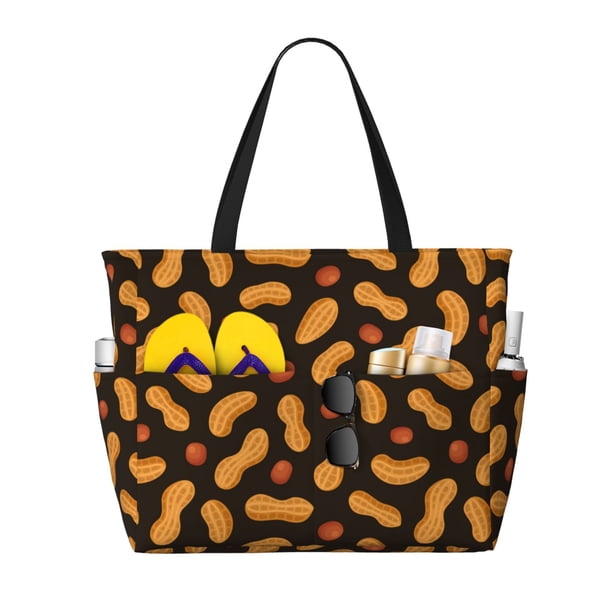 Easygdp Peanuts5 Bolsa de Viaje de Playa de Gran Capacidad, Bolsa Tote Perfecta para la Playa, Escapadas de Fin de Semana y Viajes
