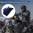 thumbnail image 3 of Accesorios de Casco de Motocicleta Decoración Cabeza de Gallo para Cascos de Motocicleta Bicicleta Esquí Negro Azul Etiqueta de Seda de Alta Temperatura 1 Juego, 3 of 6
