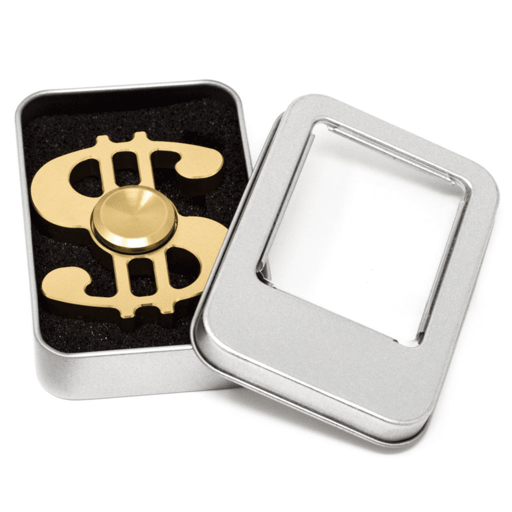 US Dollar MONEY Hand Fidget SIGN Spinner EDC Toy Gold Cool Spinner Adult 