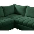 thumbnail image 3 of Meridian Furniture Jacob Green Velvet Modular Sectional, 3 of 4