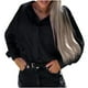 thumbnail image 1 of Mujeres Casual Sólido Manga larga Turn-down Collar Cardigan Botones Blusa Tops Fridja hkj2063, 1 of 8