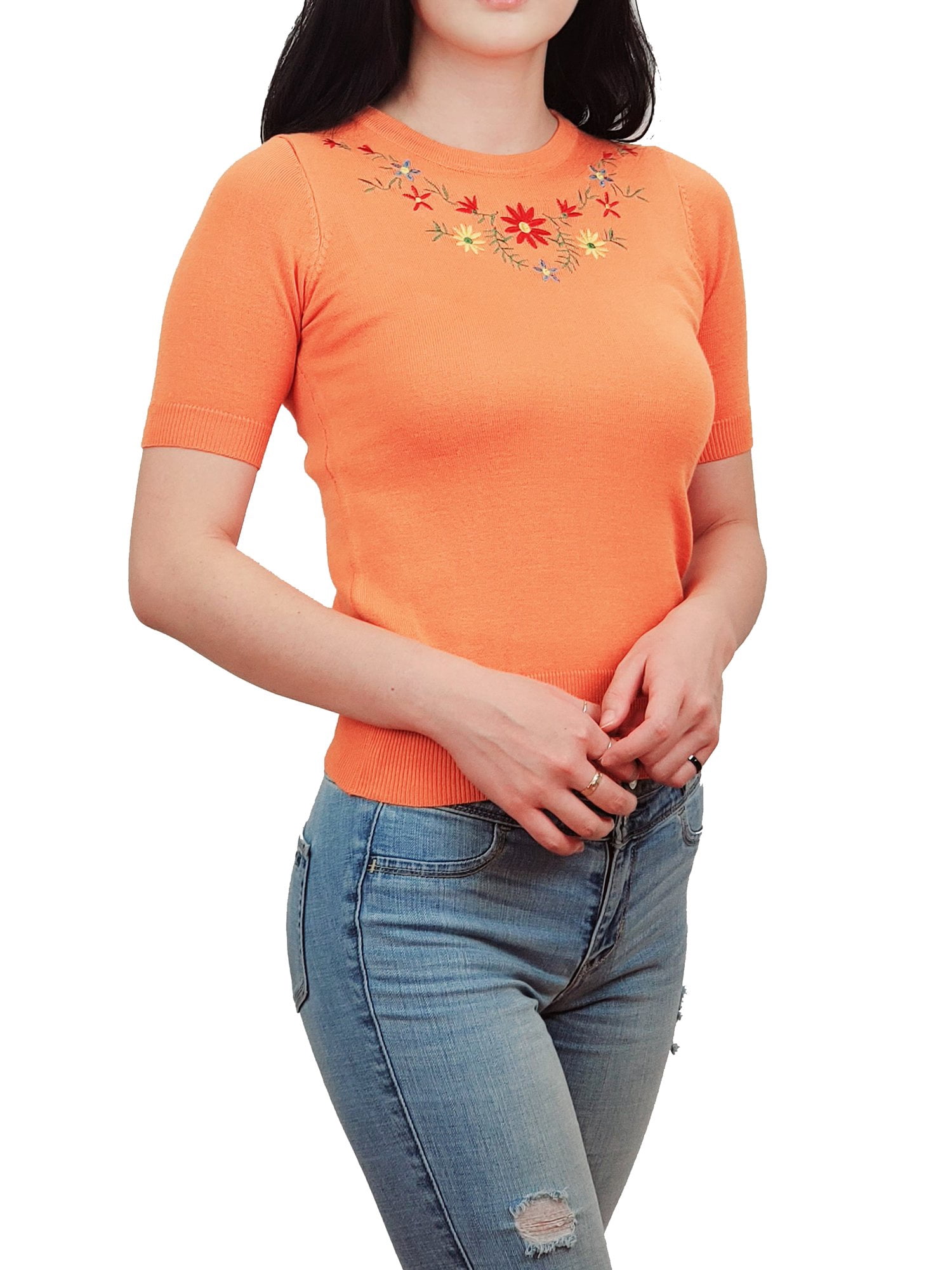 YEMAK Women's Lightweight Knit Cardigan - Long Sleeve Crewneck Button-Down Sweater For Casual & Office Wear