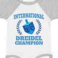 thumbnail image 4 of Inktastic Dreidel Champion Hanukkah with Blue Laurels Boys or Girls Baby Bodysuit, 4 of 5