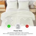 thumbnail image 5 of Ivory Comforter Set King Size, Boho Soft Warm Tufted Bedding Comforter Sets for King Size Bed, 3 Pieces Aesthetic Chevron Farmhouse Cute Bohemian Textured Bedding Set, 5 of 7