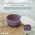 thumbnail image 3 of Weesprout Suction Bowls for Baby & Toddlers, 100% Silicone w/Plastic Lid, Leak Proof, 12oz, Set of 2, 3 of 8