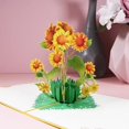 thumbnail image 3 of Tarjeta de felicitación emergente 3D XCF con girasoles, 3 of 4