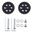 thumbnail image 1 of 55mmx12mm Luggage Wheels Replacement Wear Resistant Environmental Protection PU Suitcase Replacement Wheels Black 2Pair, 1 of 7