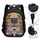 thumbnail image 3 of Fotbe Pug dog Yoga Mochila con Estampado y Puerto USB para Hombre y Mujer, Mochila Antirrobo, Mochila de Viaje, Mochila Escolar, Mochila Universitaria, 3 of 7