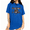 Blue, variant on Grey Western Core T-Shirts Women's Distressed Look Graphic Round Neck Daily Tops