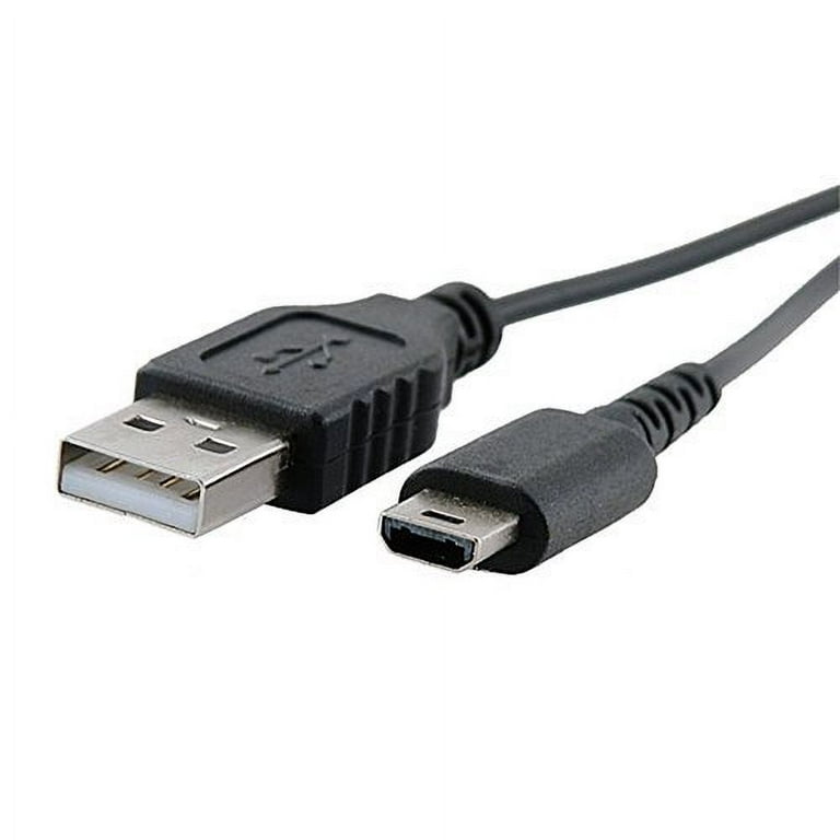 Premium USB Charging Black Cable Compatible with Nintendo DS Lite