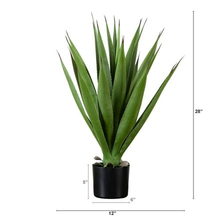 Nearly Natural 28in. Artificial Agave Plant